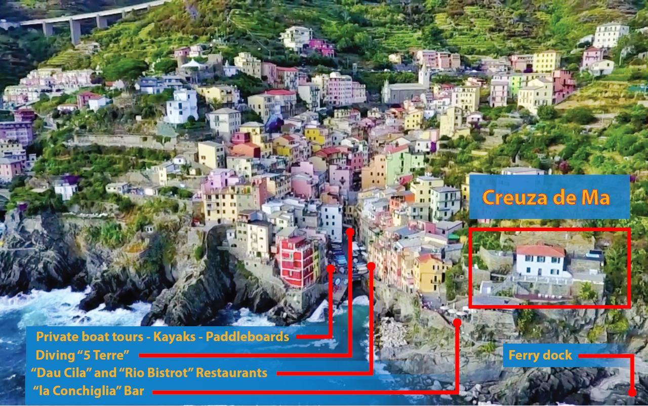 Crêuza de Mä Hotel Riomaggiore Exterior foto